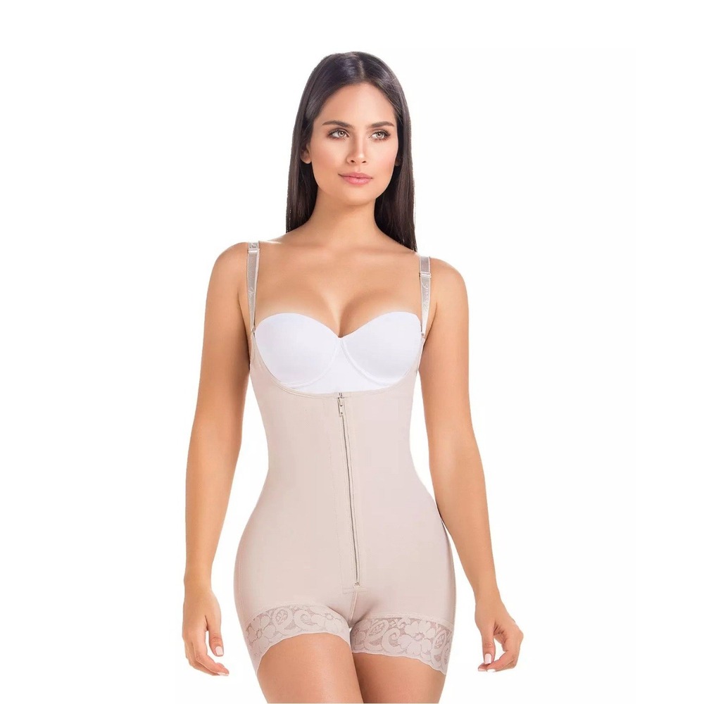 FAJA COLOMBIANA DE MUJER CON ZIPPER POSTPARTUM GIRDLE TUMMY CONTROL MARIA E 9235
